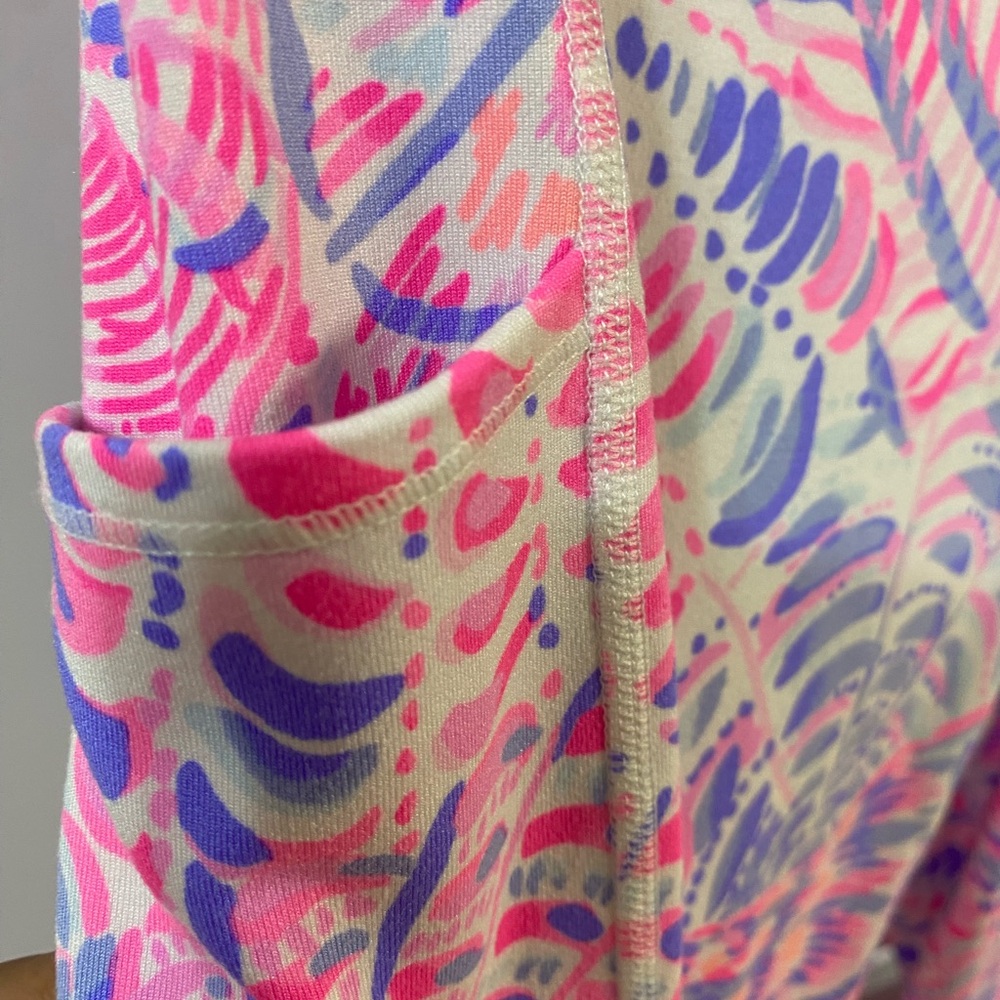 Lilly Pulitzer Pink & Purple Printed Active Leggings - Picture 8 of 10